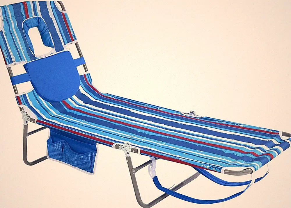 Beach Lounge Chair Backpack Reclining Beach Chairs Lay Flat Sun Face Down